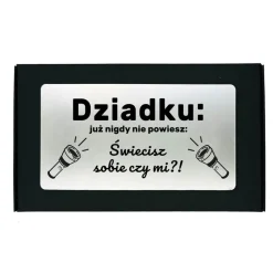 Świecąca Czapka LED z grawerem dla Dziadka - Prezent dla Dziadka na Dzień Babci i Dziadka Świeta Urodziny