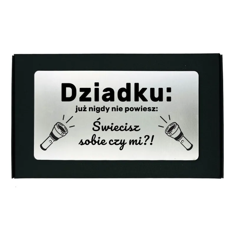 Świecąca Czapka LED z grawerem dla Dziadka - Prezent dla Dziadka na Dzień Babci i Dziadka Świeta Urodziny