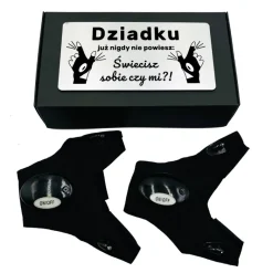 Świecące Rękawiczki z Grawerem - prezent dla męża taty dziadka chłopaka na Święta Urodziny