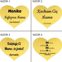 Wieczna róża w szkle z własnym grawerem dla Mamy - prezent na Dzień Matki