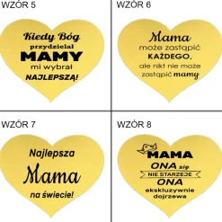 Wieczna róża w szkle z własnym grawerem dla Mamy - prezent na Dzień Matki