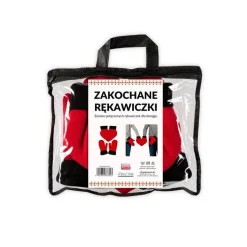 Zakochane rękawiczki dla pary - Czerwone serce