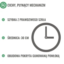 Zegar Matematyka - cichy mechanizm
