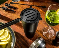Zestaw barmański shaker do drinków + zestaw do wędzenia whisky 2w1