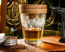 Zestaw barmański shaker do drinków + zestaw do wędzenia whisky 2w1