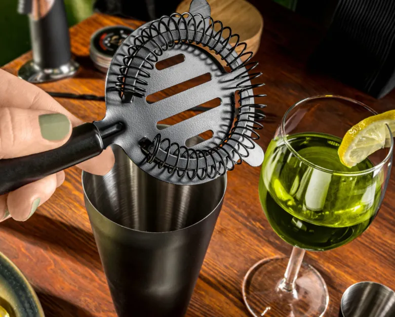 Zestaw barmański shaker do drinków + zestaw do wędzenia whisky 2w1