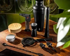 Zestaw barmański shaker do drinków + zestaw do wędzenia whisky 2w1