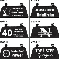 Zestaw Do Grilla Fartuch + Akcesoria - Prezent dla Męża Taty Dziadka Chłopaka na Urodziny Święta