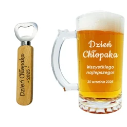 Zestaw do Piwa Kufel + Otwieracz - prezent na Dzień Chłopaka dla kolegi z pracy