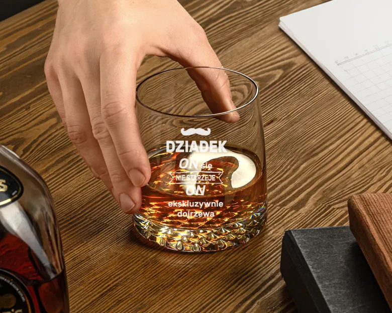 Zestaw do Whisky dla Dziadka - prezent na Dzień Babci i Dziadka Święta Urodziny
