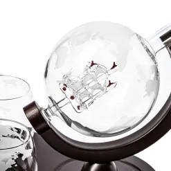Zestaw do whisky GLOBUS DELUXE z GRAWEREM - prezent dla taty faceta męża chłopaka na urodziny Święta