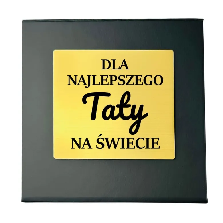 Zestaw do Whisky z Grawerem dla Taty - Prezent dla Taty na Dzień Ojca Święta Urodziny Szklanka + Kamienie