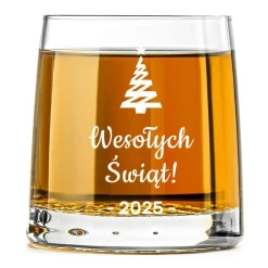 Zestaw do Whisky z Grawerem na Święta - prezent upominki paczki świąteczne dla pracowników klientów zestaw prezentowy kosz