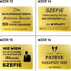 Zestaw do Whisky z Grawerem - Prezent dla Męża Chłopaka Faceta Taty Dziadka Mężczyzny na Święta Urodziny