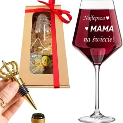 Zestaw do wina dla Mamy - prezent na Dzień Mamy Matki