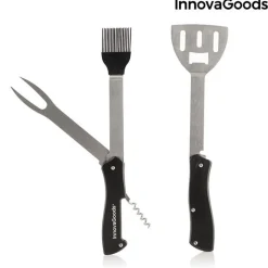 Zestaw Narzędzi do Grilla Składany 5w1 Scyzoryk InnovaGoods