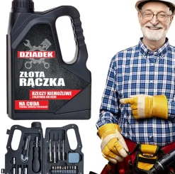 Zestaw Narzędzi Kanister dla Dziadka - prezent na Dzień Dziadka Święta Urodziny