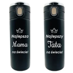 Zestaw 2x Kubek Termiczny z Grawerem - Prezent dla Rodziców Mamy i Taty na święta rocznicę