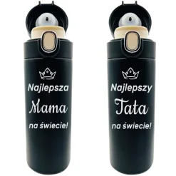 Zestaw 2x Kubek Termiczny z Grawerem - Prezent dla Rodziców Mamy i Taty na święta rocznicę