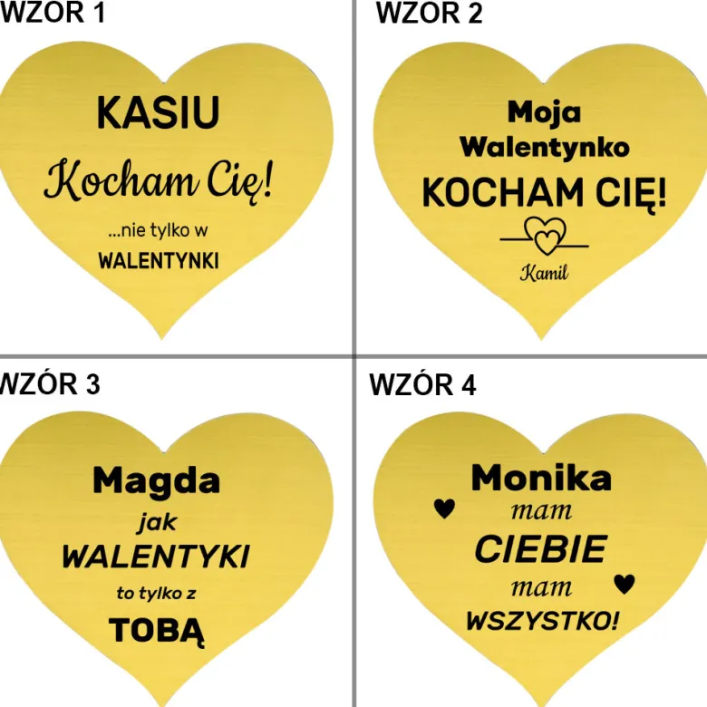 Zestaw z Grawerem Prezent dla Żony Dziewczyny Niej na Walentynki Urodziny